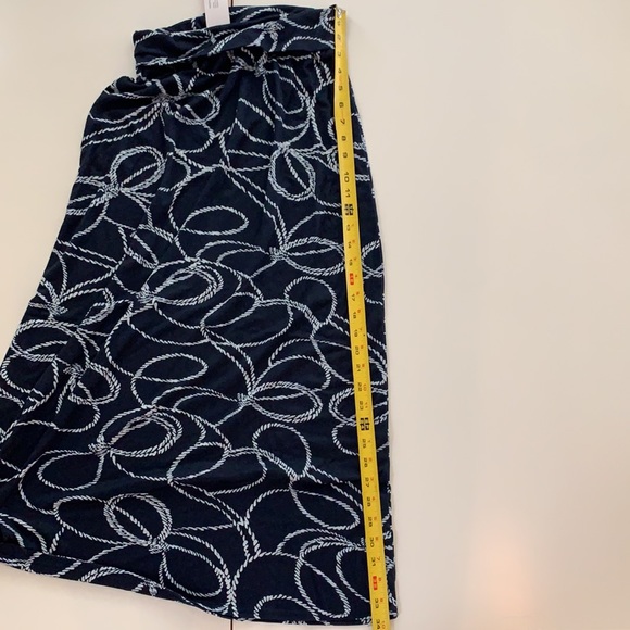 NWT Navy & White Print Maxi Skirt - Picture 5 of 5